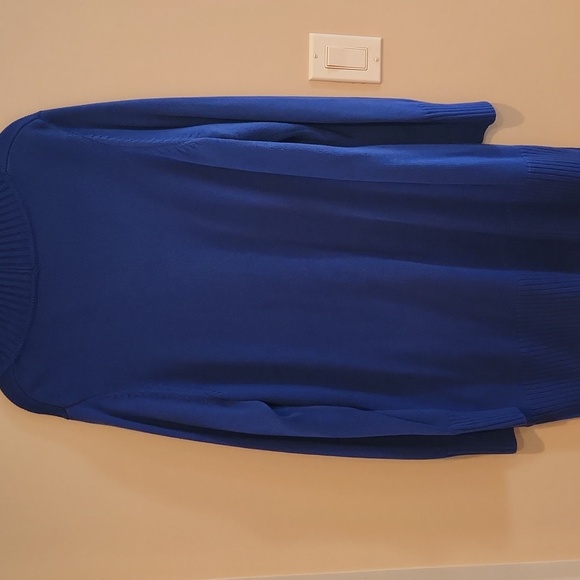 Isaac Mizzrah LiVE Blue V-Neck Women's Sweater Size 1x - Picture 5 of 7
